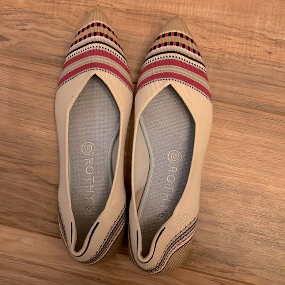 rothys red varsity stripe